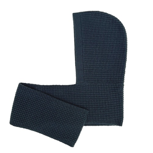 COMFORTABLE REASON / WOOL HOOD SCARF ASH BLUE