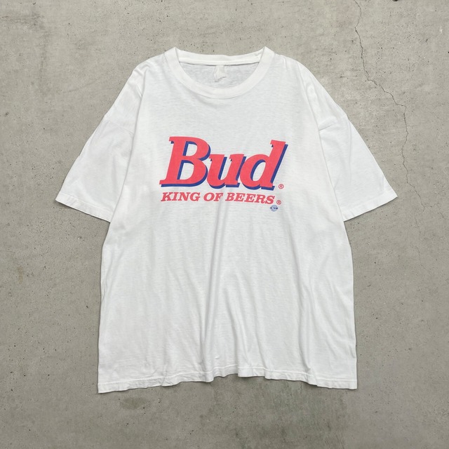 90年代 Budweiser KING OF BEERS バドワイザー プリントTシャツ メンズ 