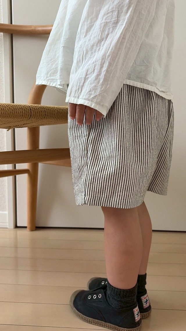 2453 stripe short pants / Aosta
