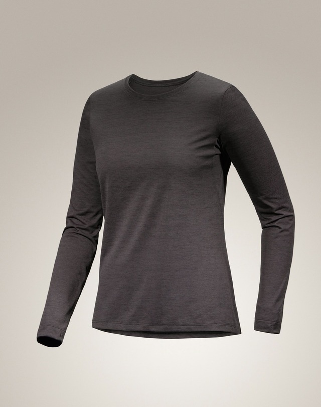 ARC'TERYX アークテリクス ／ ティーマ クルー ロングスリーブ ウィメンズ #Black Heather
