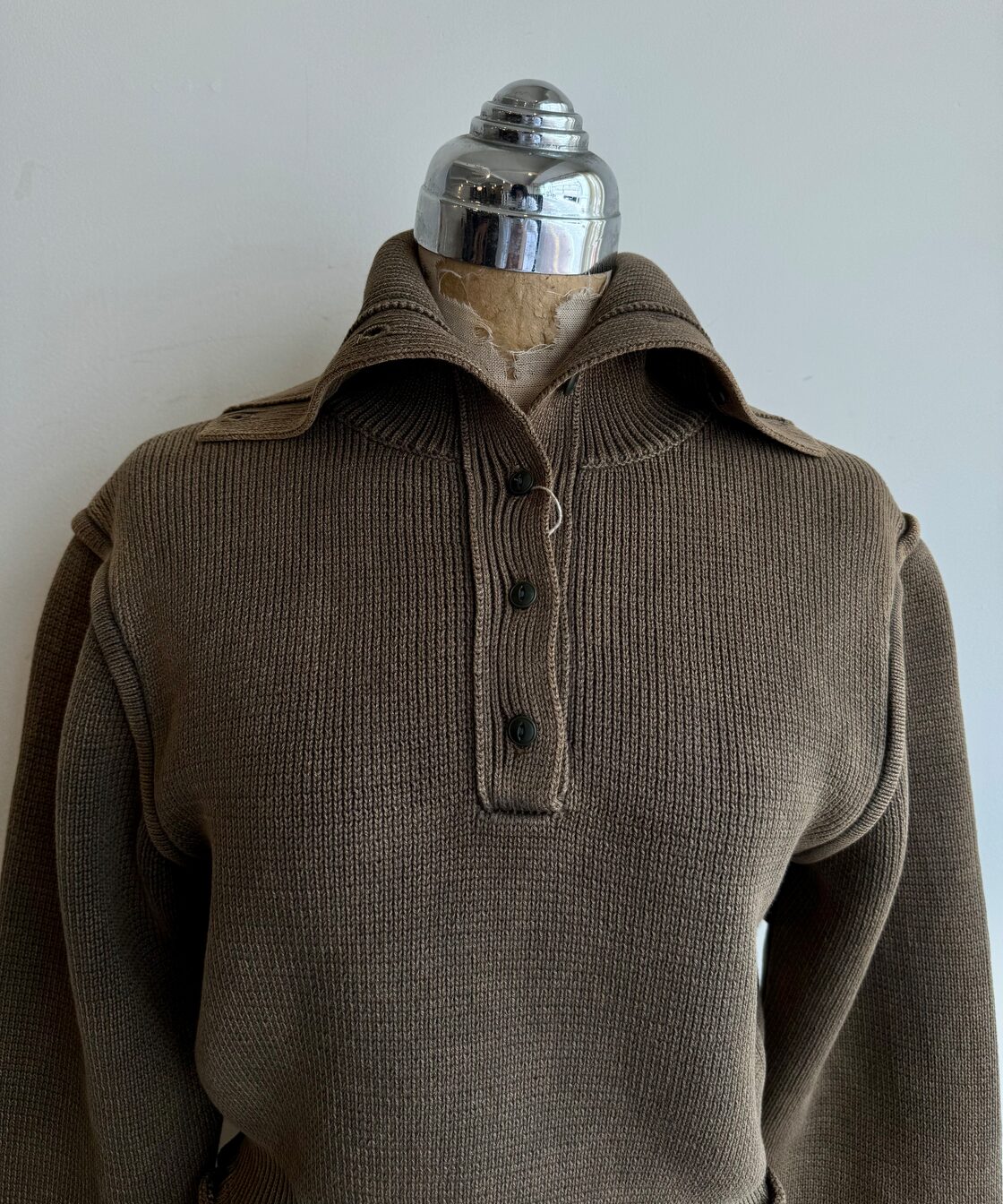 Little $uzie / ls44458K TURTLENECK ACID WASH MILAN RIB SWEATER 