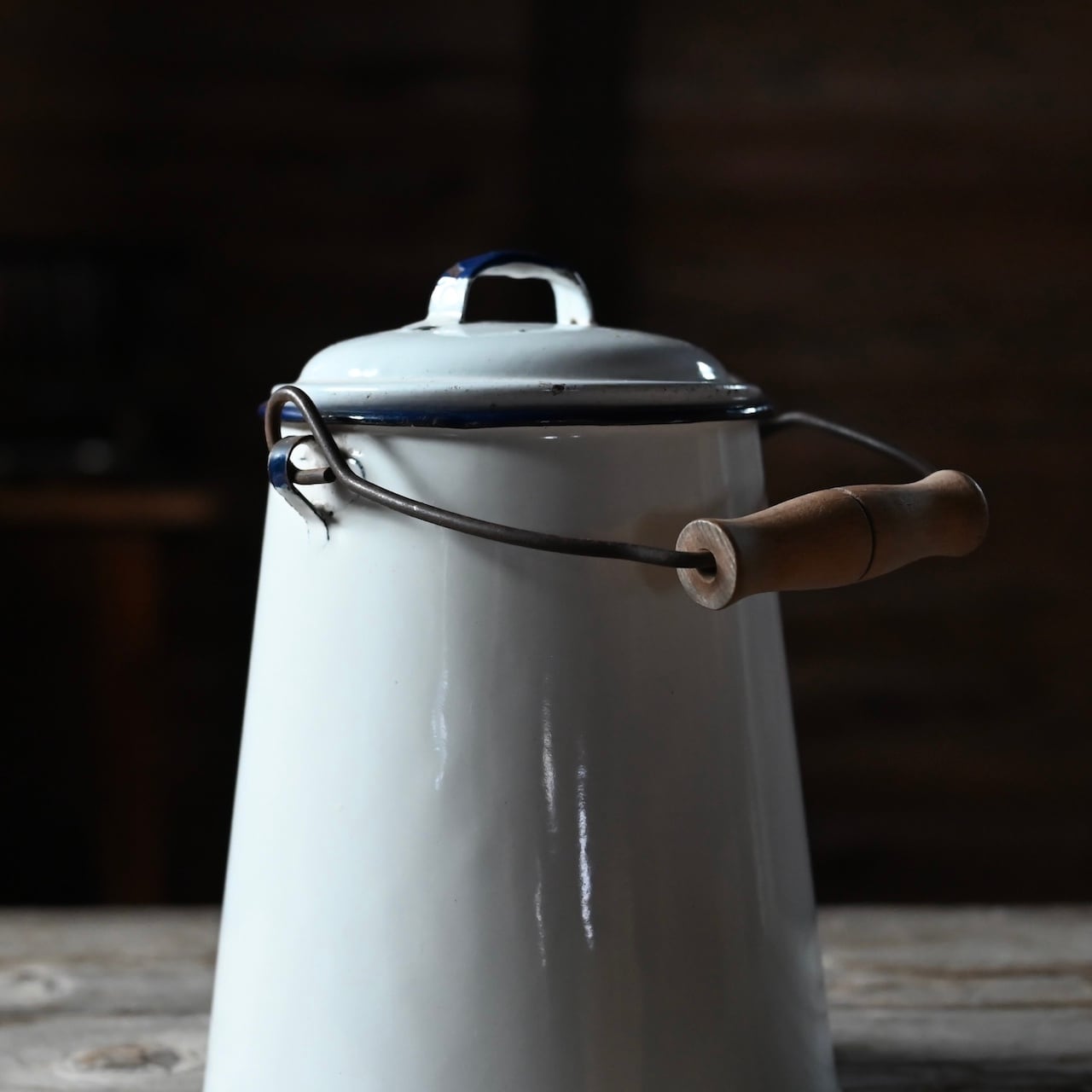 Enamel Milk Pot / エナメル ミルク ポット〈 琺瑯・ホーロー・店舗
