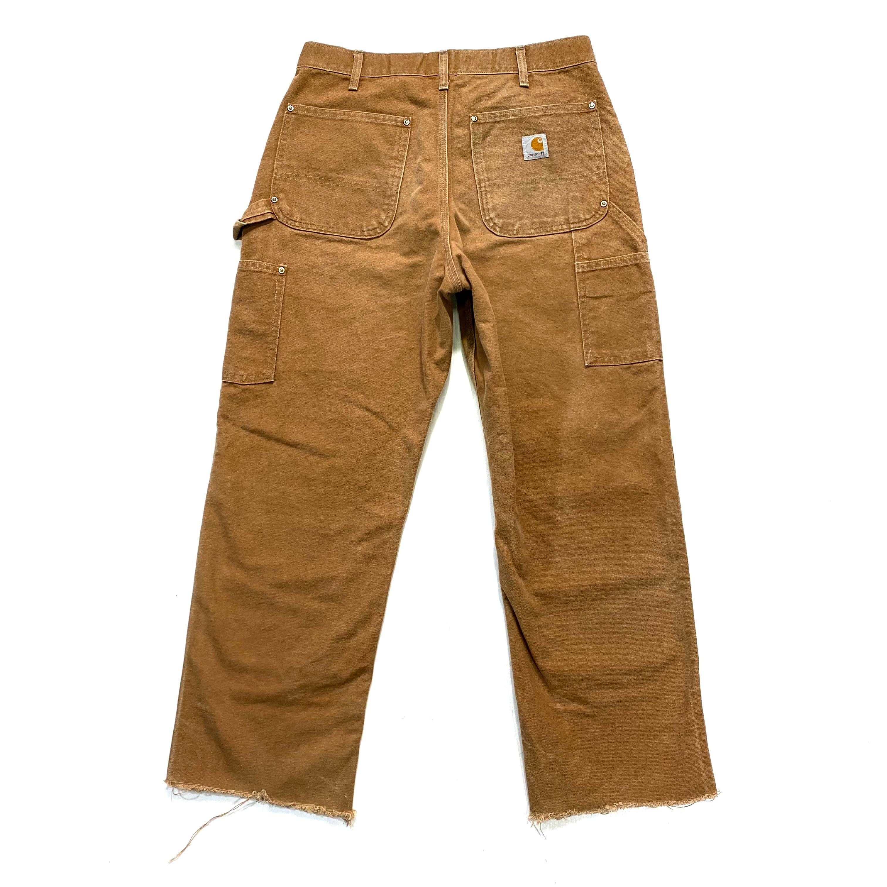 USA製 Carhartt カーハート ダブルニー ダック地ワークパンツ 