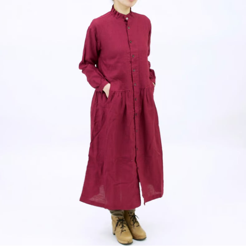 新品 Vlas Blomme ヴラスブラム ステッチピンタックドレス ワンピース