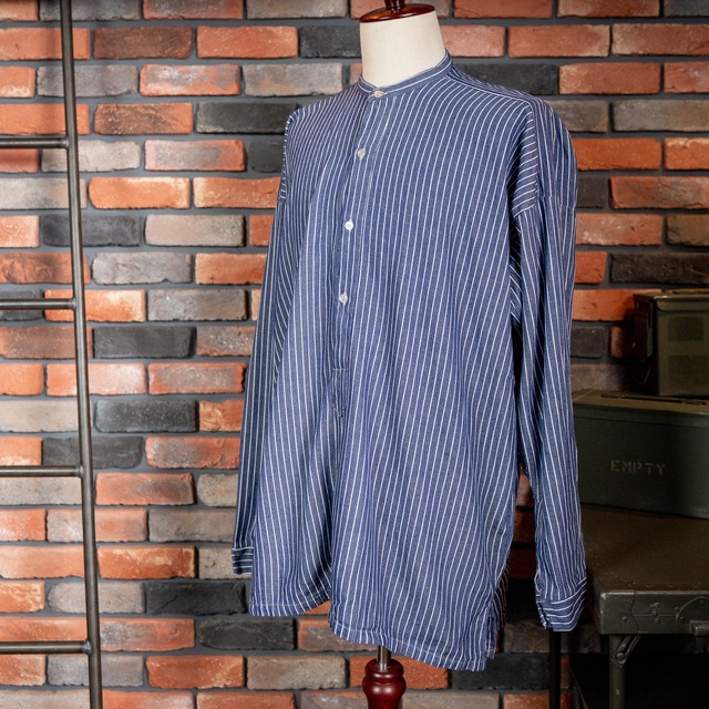 【LARGE】Germany Fisherman Shirts "USED" ドイツ フィッシャーマンシャツ シャツ ヴィンテージ ユーズド No.651