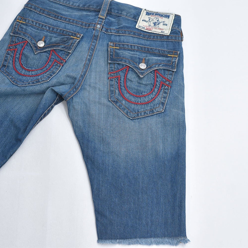 00s～ USA製 True Religion トゥルーレリジョン カットオフ デザイン
