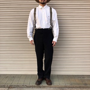 美品 貴重 40s Blitsh vintage WWⅡイギリス ヴィンテージ 針刺し シンチバック ウール ネイビー ドレスパンツ アンティーク ミリタリー