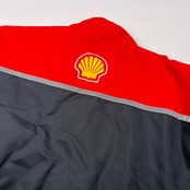 希少 レア SHELL 昭和シェル Ferrari フェラーリ HELIX ブルゾン ワーク ジャケット サイズ LL /作業着/F1/スタッフジャンパー