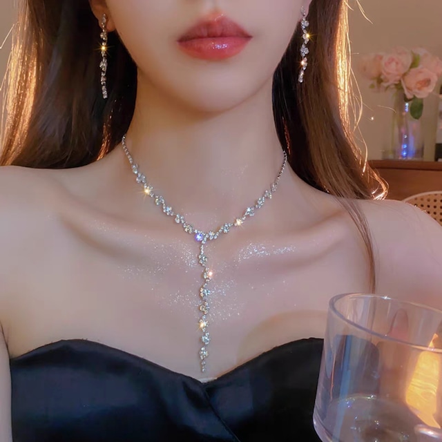 Y字型チョーカーネックレス◇MD0146