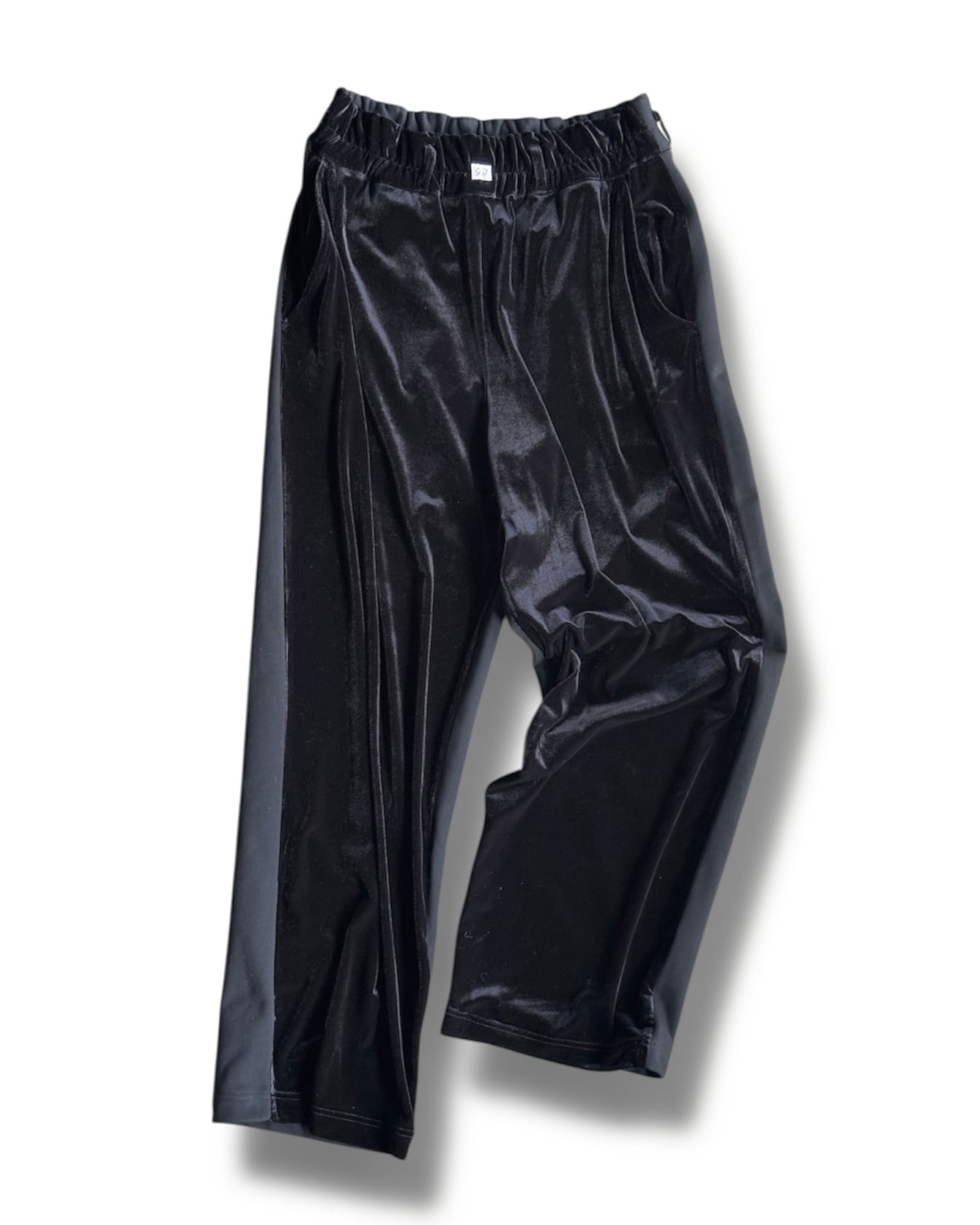 パンツ GEN GEN IZAWA / Velours & sweat switch pants (black) | TUNAGI JAPAN
