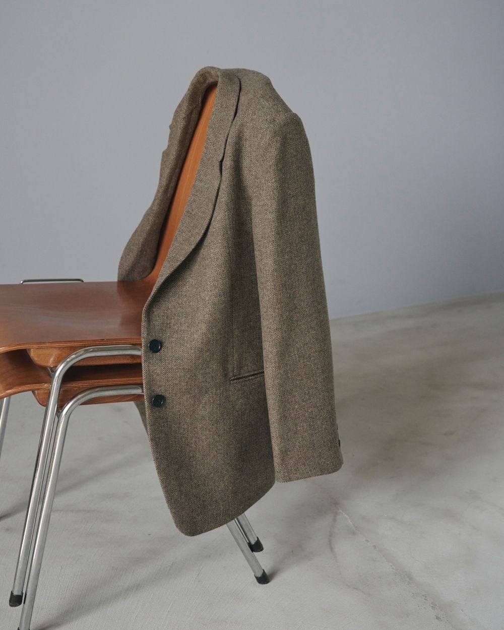 ànuke】Herringbone Wool Jacket | LASHIC