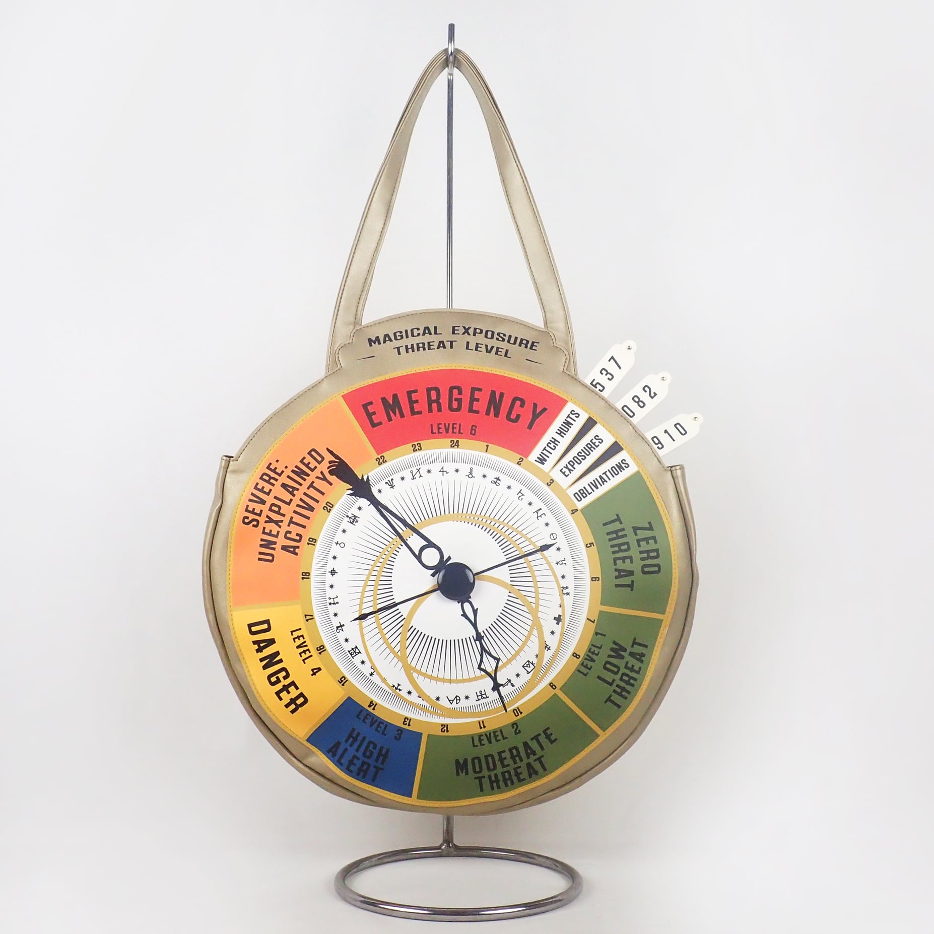 【絶版】公式品 ファンタスティックビースト時計 魔法露見脅威レベルメーター F231031-00_FANTASTIC BEASTS×Flapper魔法露見脅威レベルメーター