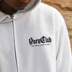 GOD'S GIFT ZIP HOODIE【White】