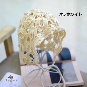 お花ハンドメイド レース編みニット帽 6col Y HY036