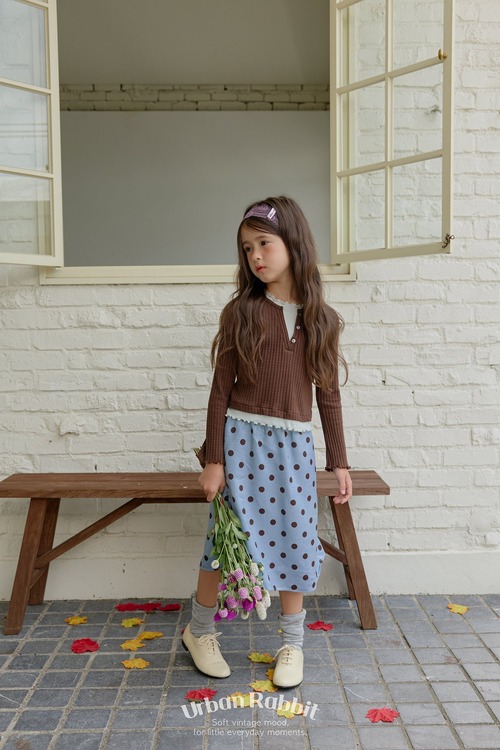 urban rabbit［取寄］dot shatin skirt 26autumn