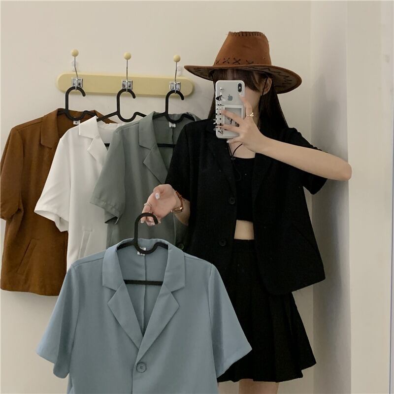 ショートジャケット サマー薄手レッド ストリート 夏物 YY-ファッション47042111319