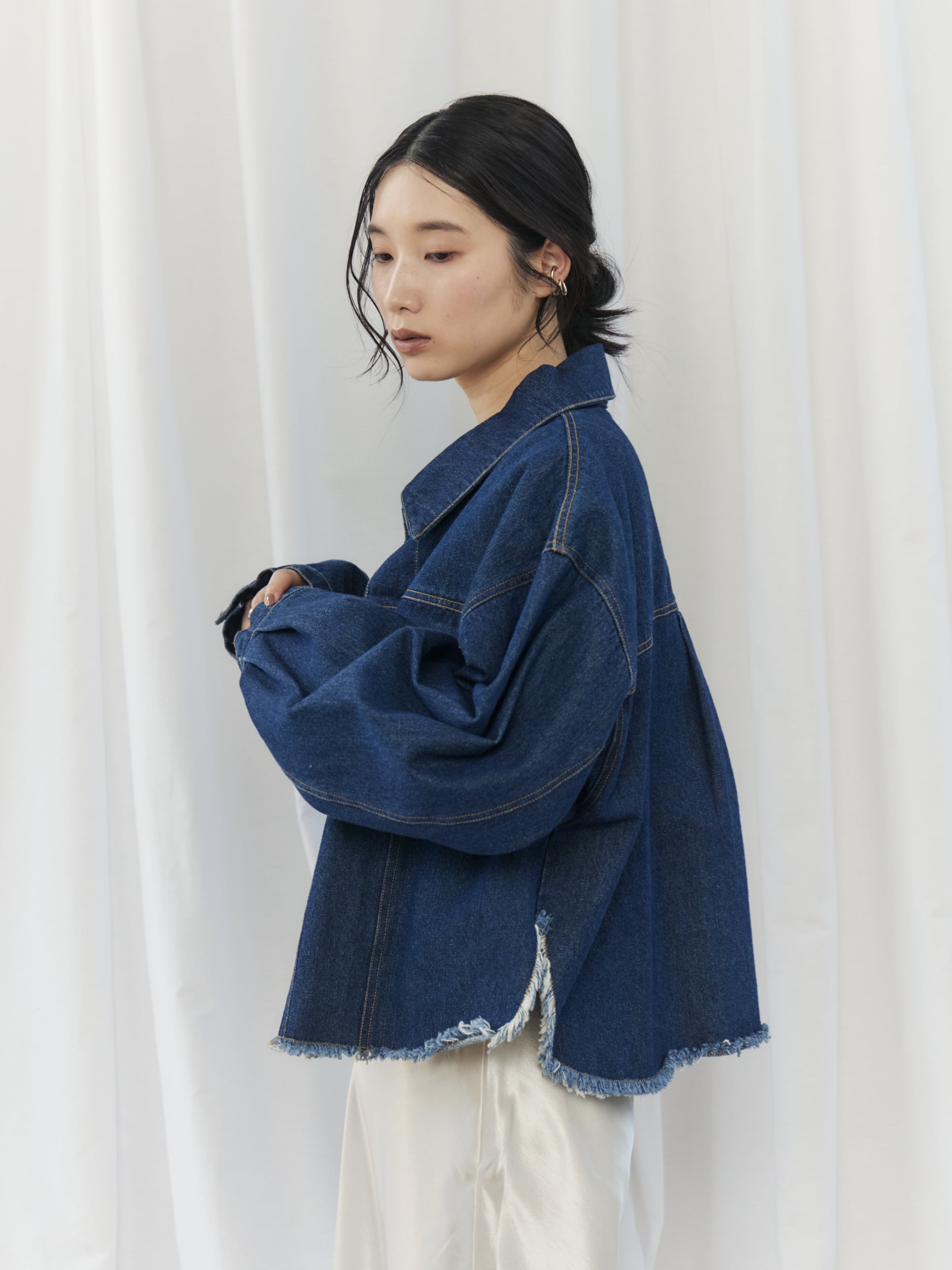 FRINGE DENIM JACKET（ﾌﾘﾝｼﾞﾃﾞﾆﾑｼﾞｬｹｯﾄ）【5513027】 | CIEL'AIR