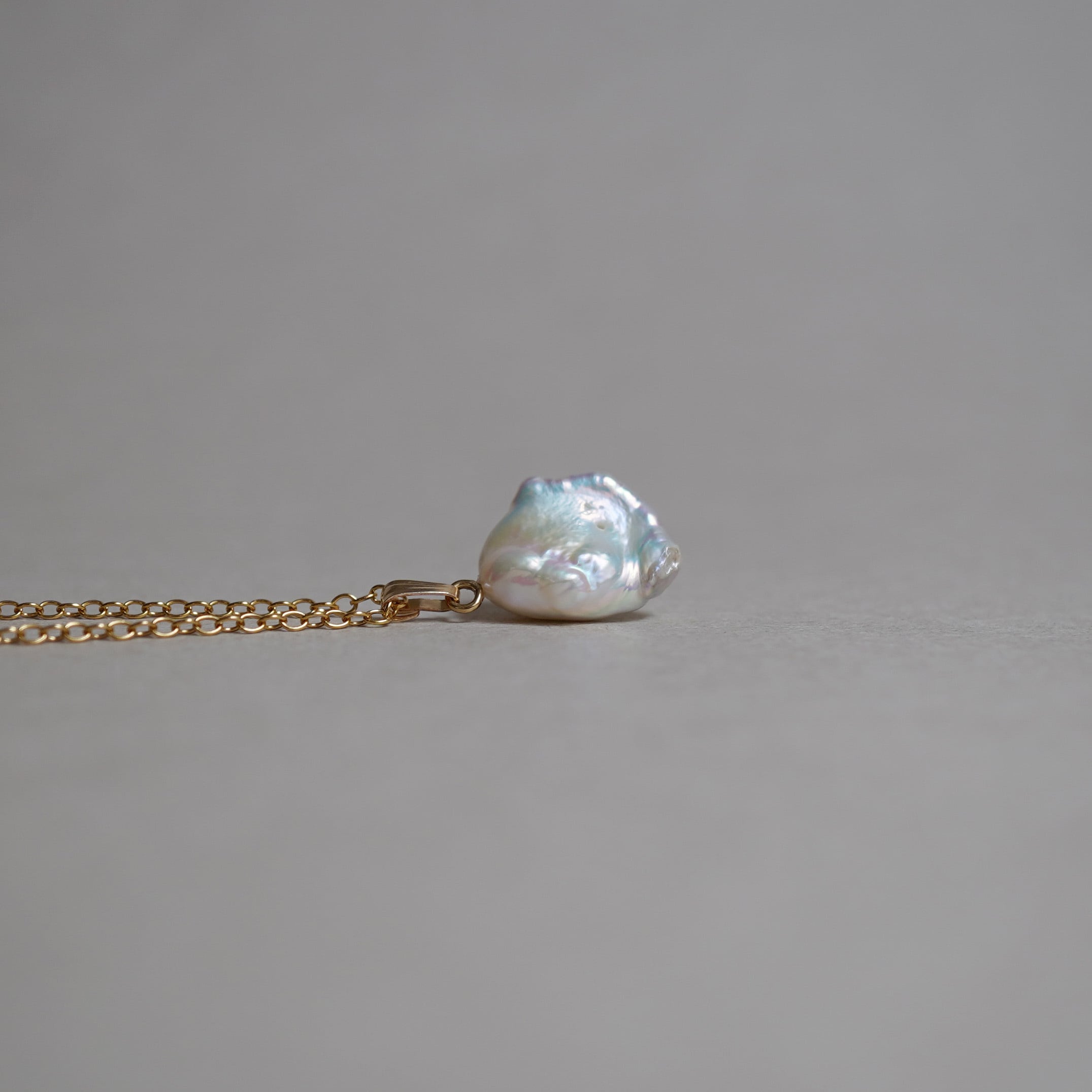 1点もの バロックパール1粒ネックレス(168)