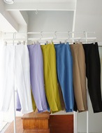 【新作5％OFF・3日間】Linen100%・Balloon-Shape Slacks_6colors