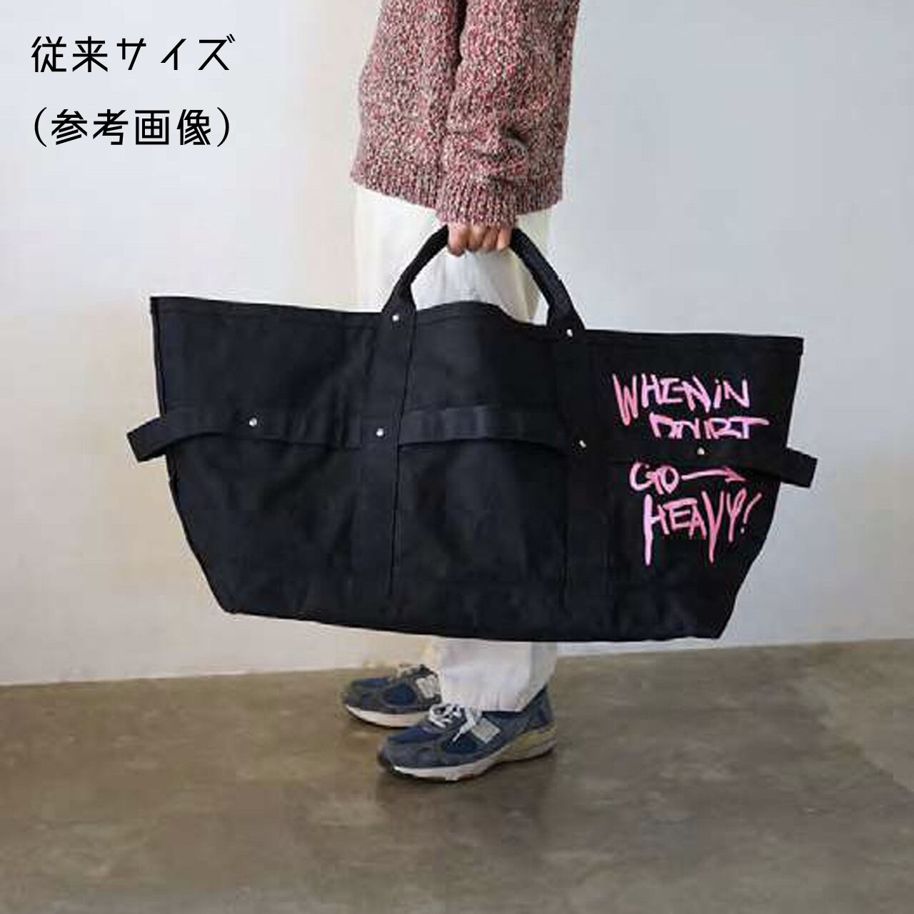 ULTRA HEAVY × TEMBEA Black hole Tote Mini / #NEON YELLOW | 心