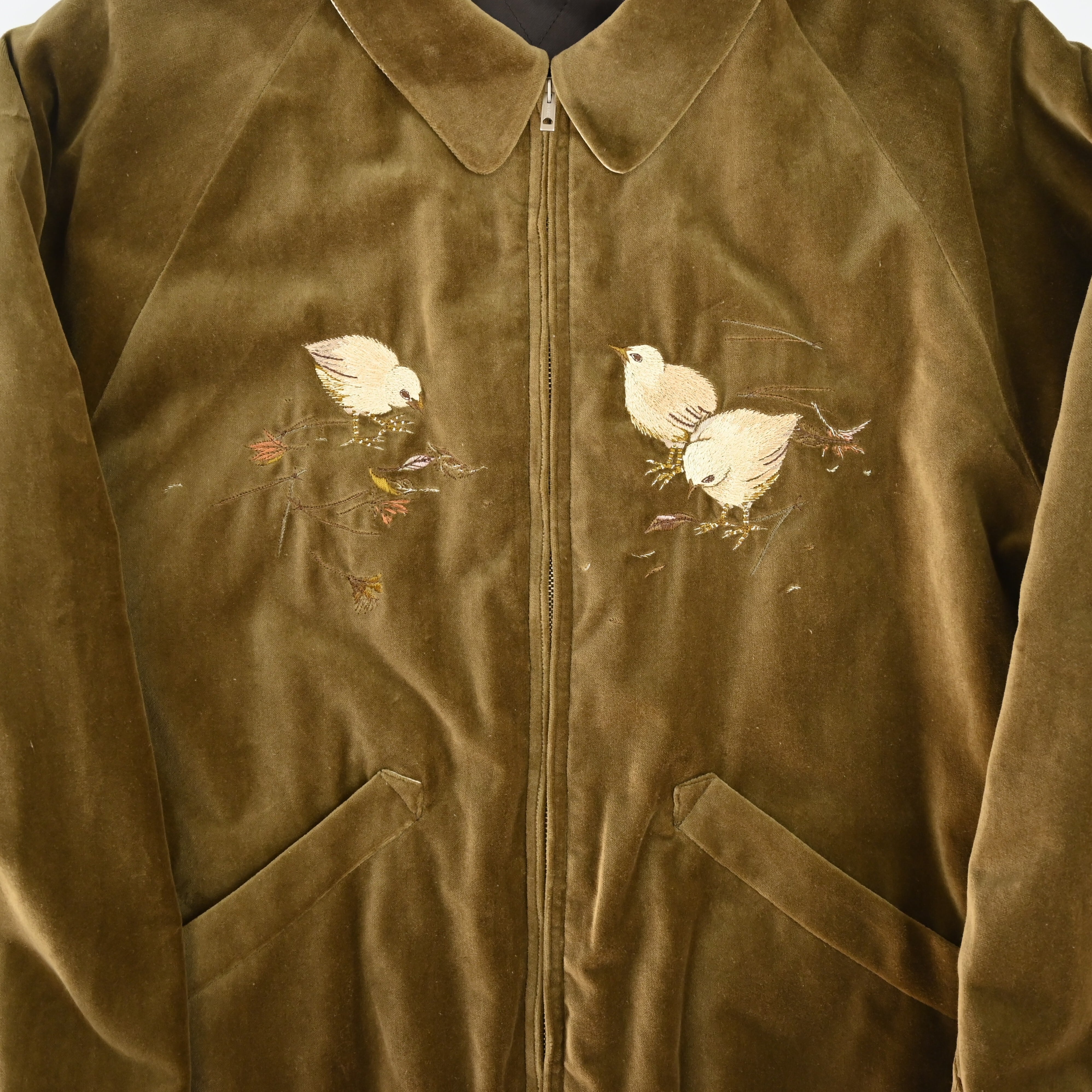 OLD JOE / STUNNING VELVET SOUVENIR JACKET(Niwatori to Hiyoko) | GANKO
