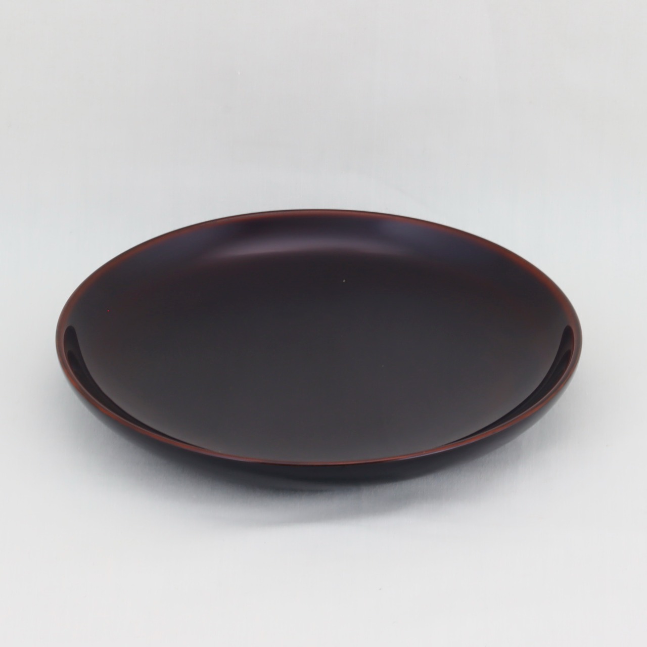 1553-1  輪島塗　銘々皿／溜塗無地／単品
