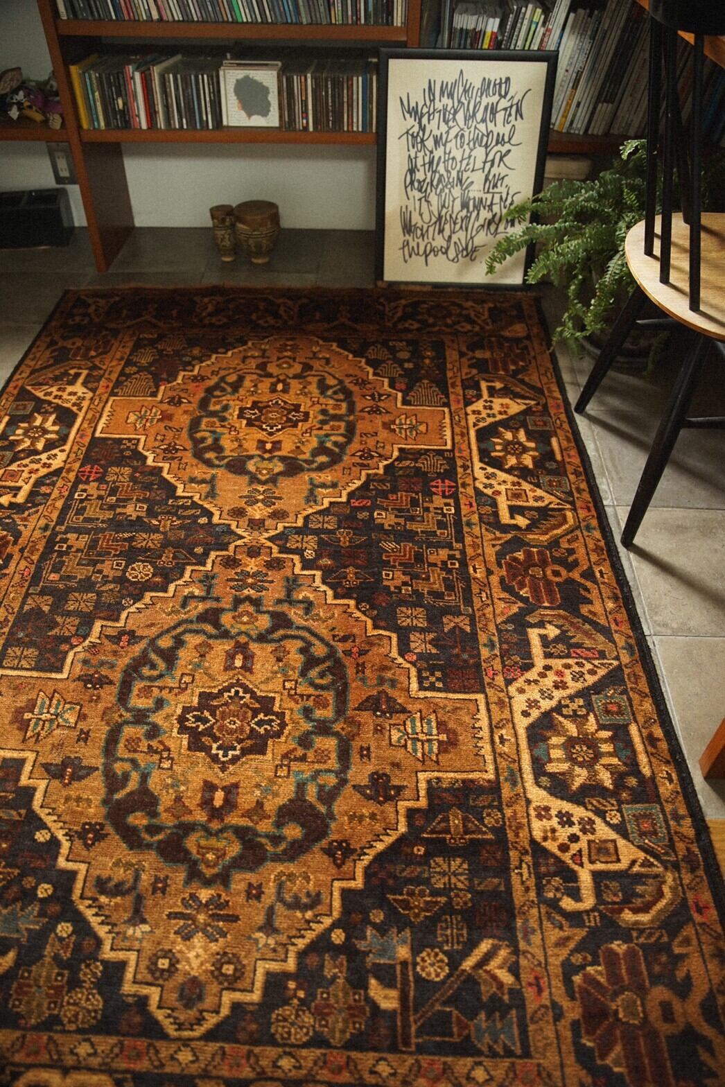 792 -Vintage Adraskand Baluch rug