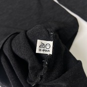 Donna Karan ダナキャラン 長袖ニットワンピース ダークグレー/ロング丈