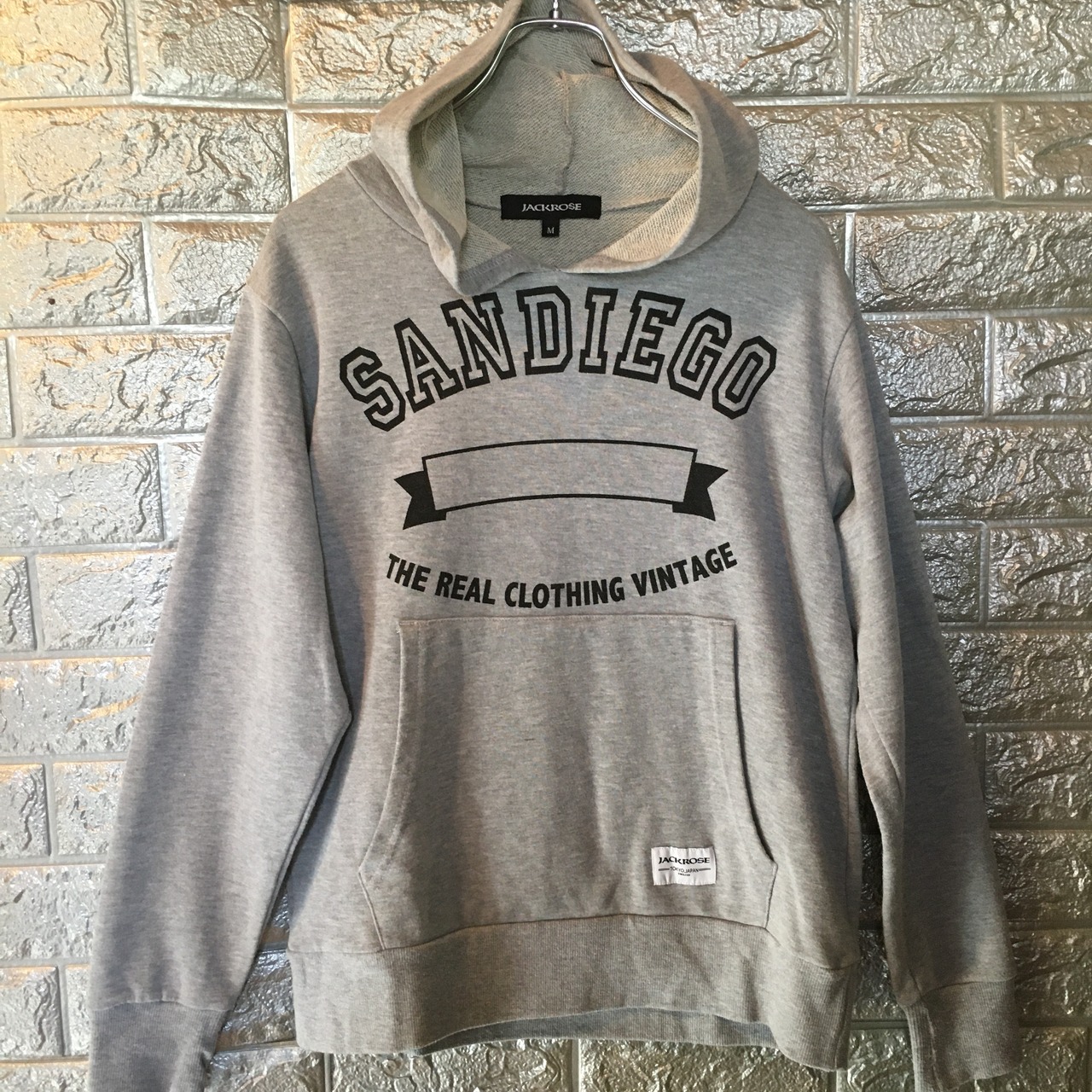 美品】ジャックローズ JACKROSE スウェット プルオーバー パーカー M 