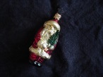 EUROPE Vintage Christmas glass ornament : Santa B