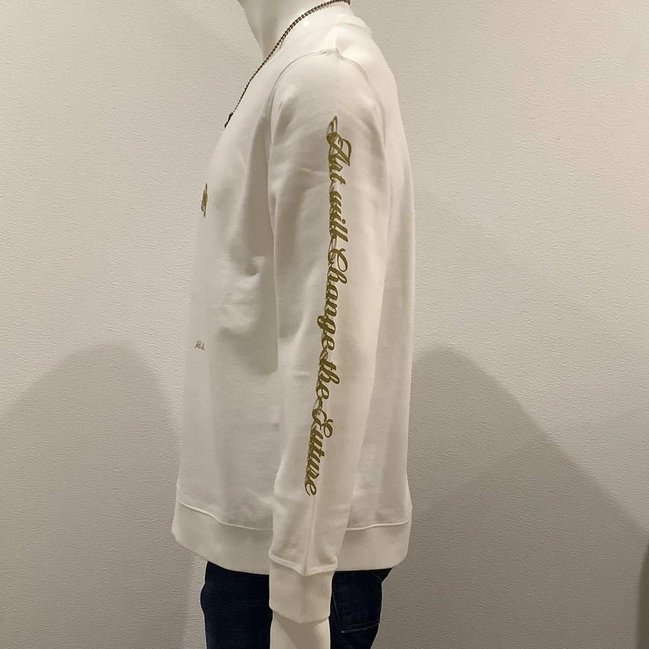 Cross&Rose ( 十字架と薔薇 ) トレーナー ホワイト