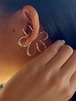 【import】flower ear cuff