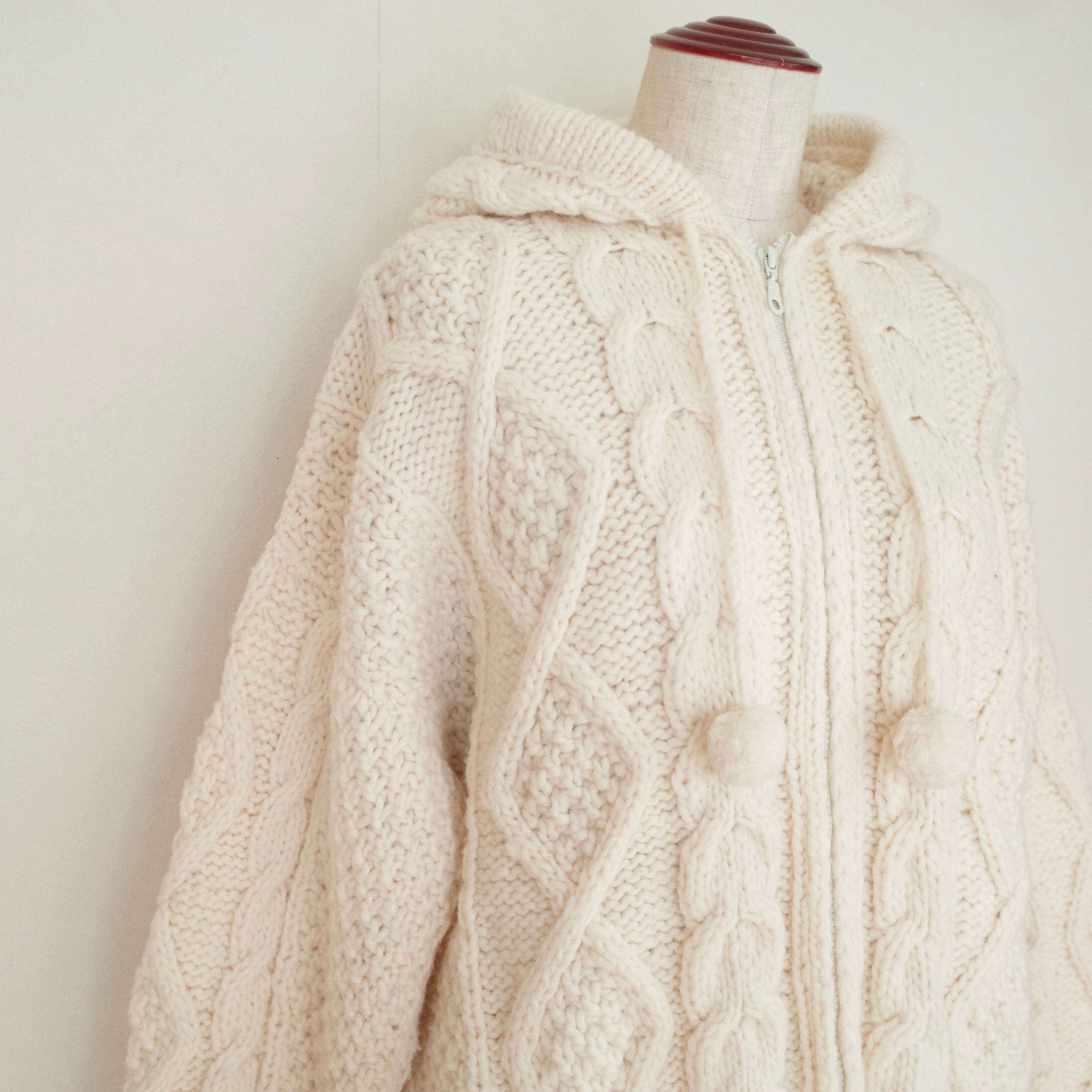 Ecuador zip up cable knit jacket