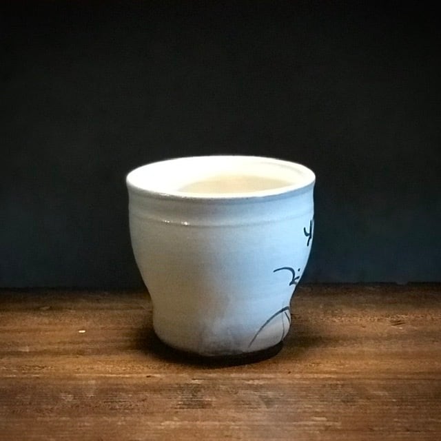 粉引絵唐津／焼酎カップ(定番品) | 唐津焼 炎向窯