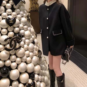 Coat with pearls　260907