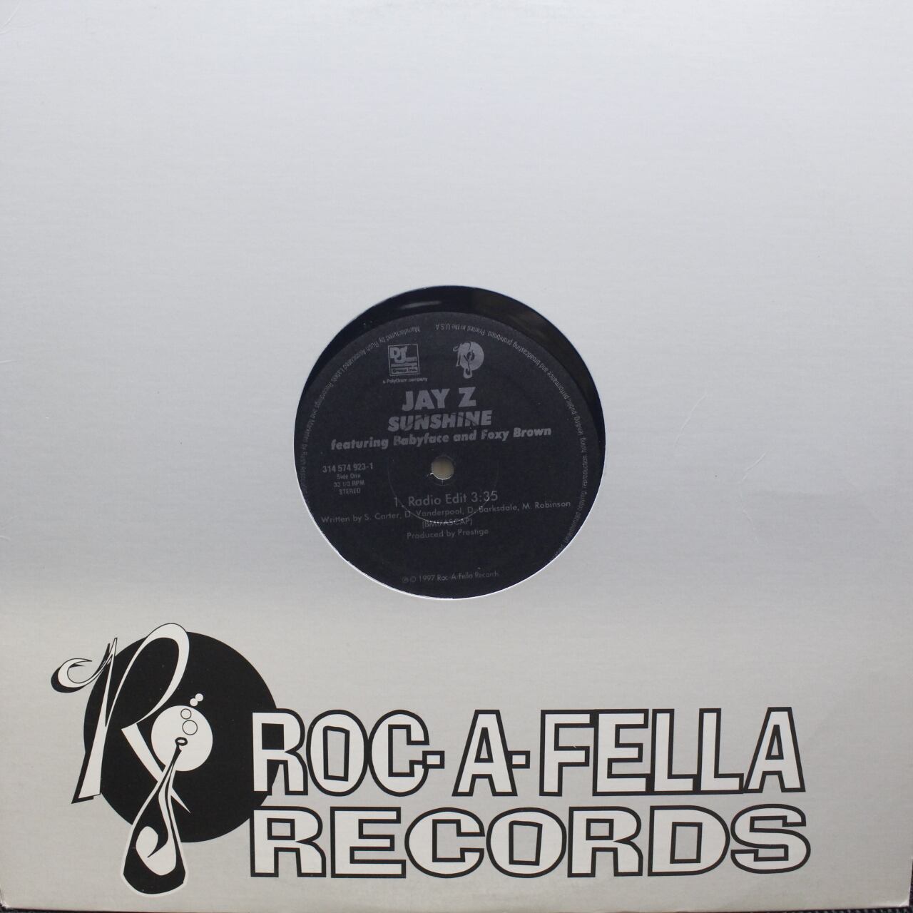 Jay Z featuring Babyface and Foxy Brown / Sunshine [314 574 923-1] - 画像1