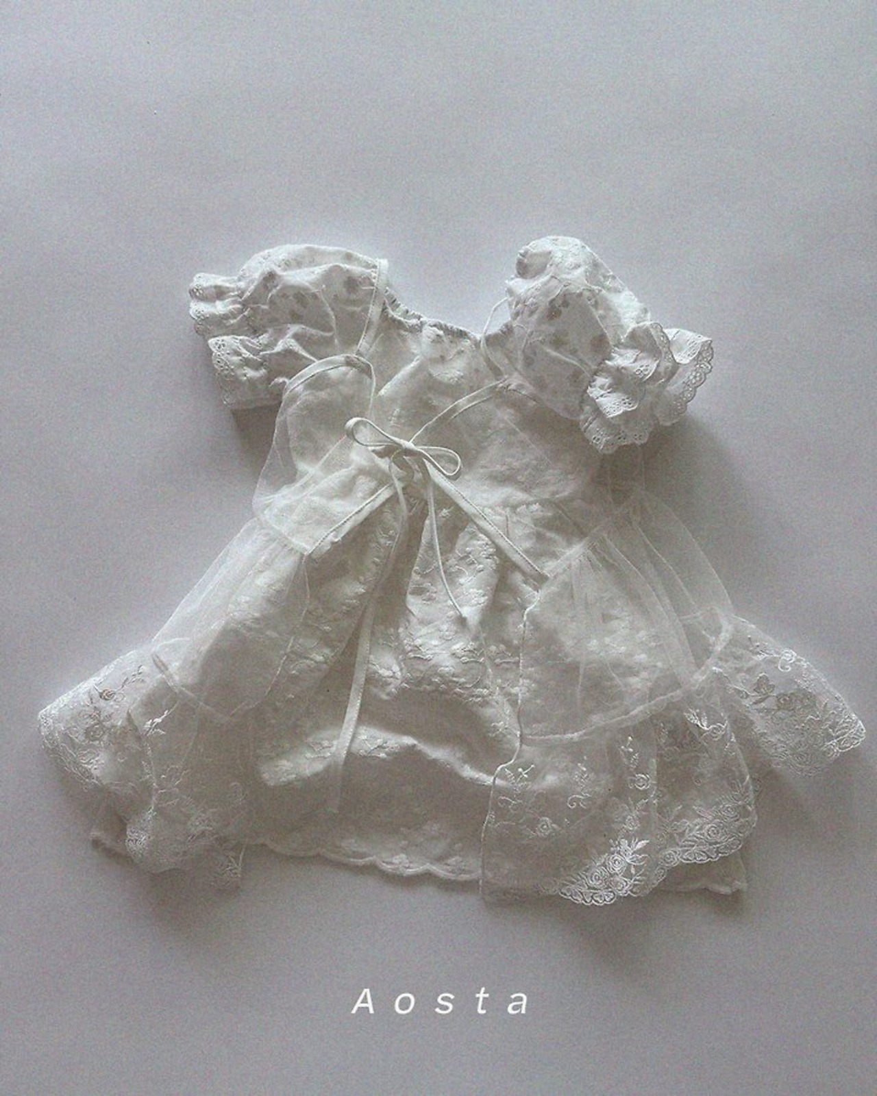 [Aosta] Lace-open Dress / [아오스타] 레이스오픈원피스
