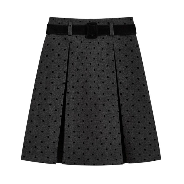 Dot belt skirt　B1273