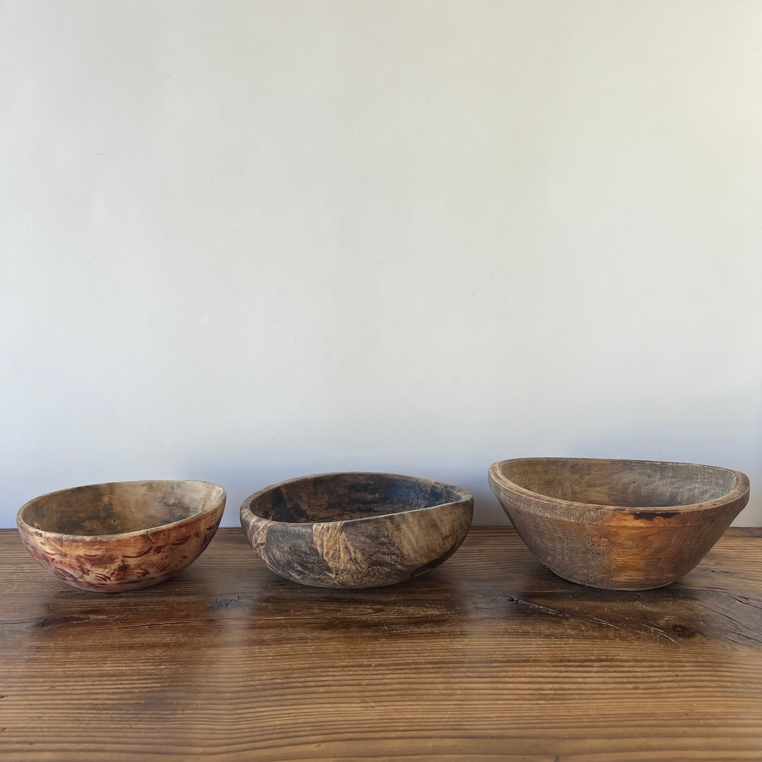 アンティークウッドボウル 大きな木の器 木製・ウッドボウル・ナチュラル・Sサイズ | 旅するレトロ雑貨店