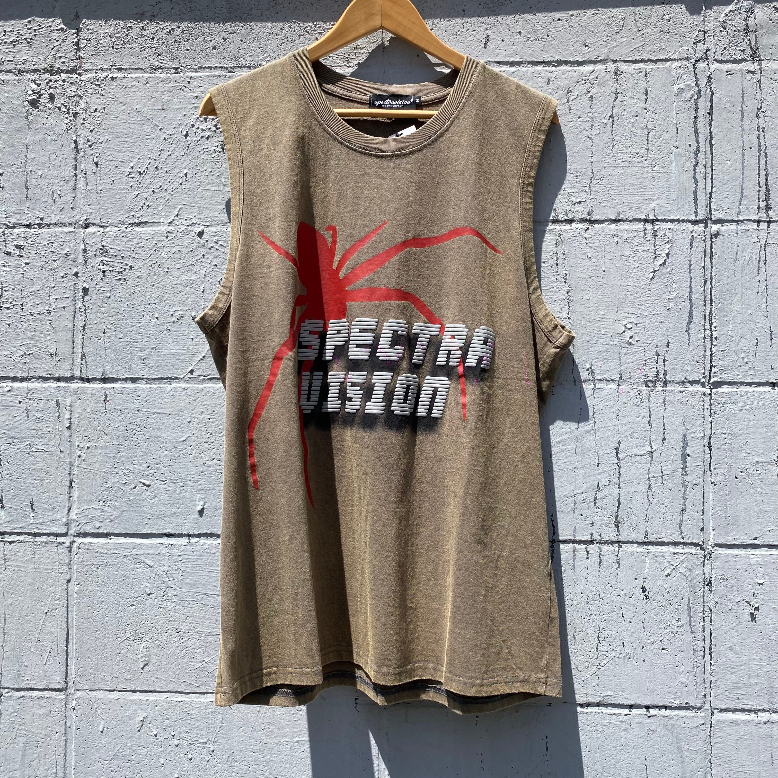 No sleeve カットソー ノースリーブ  タンクトップ ストリートファッション  ユニセックス