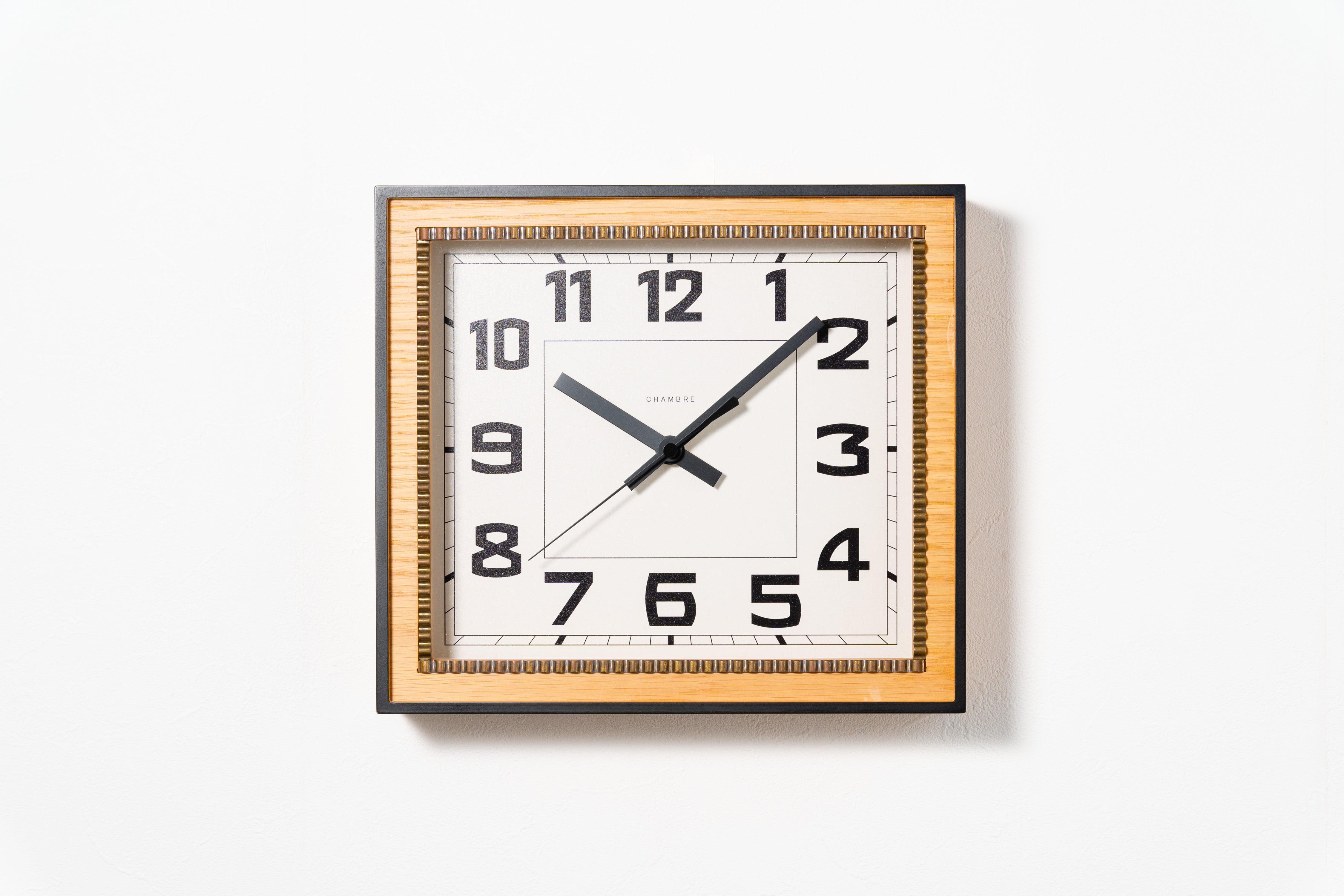 BRASS RECTANGLE CLOCK【OAK】 | シャンブル【CHAMBRE】by BRASS RECTANGLE CLOCK【OAK】 | シャンブル【CHAMBRE】by