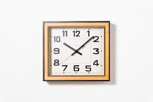 掛け時計 BRASS RECTANGLE CLOCK【OAK】