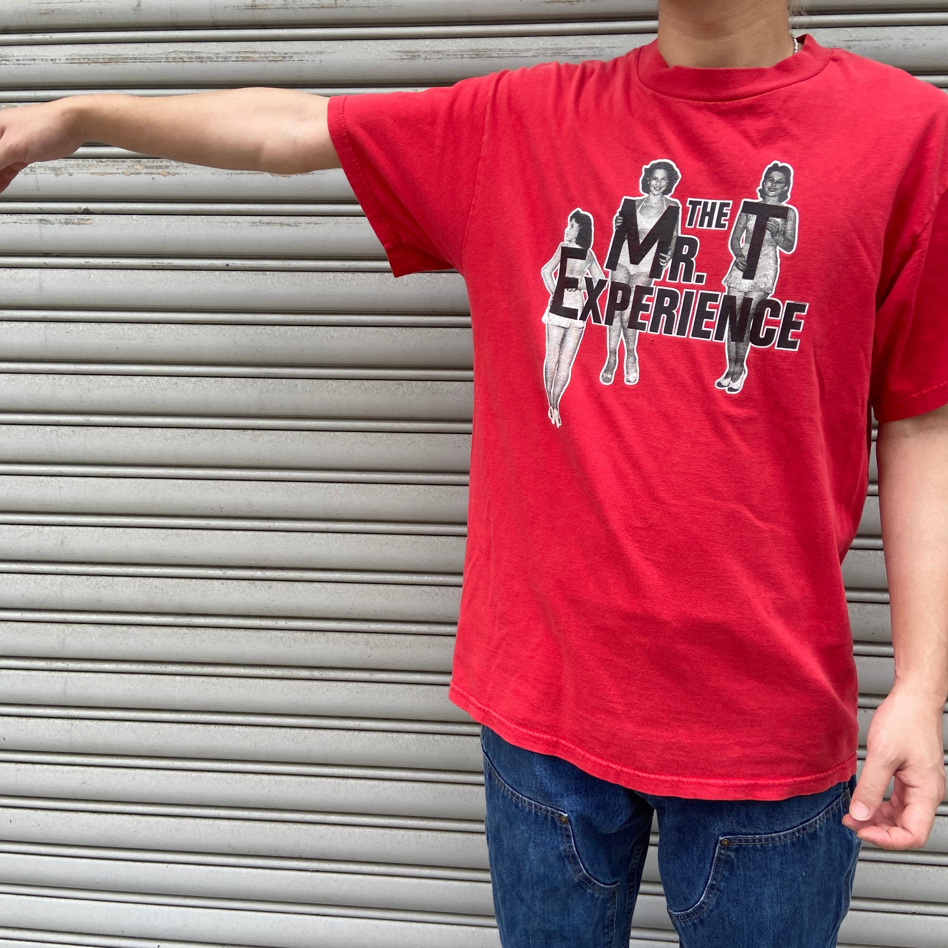 MTX ミスターティーエクスペリエンス バンドTシャツ レッド L相当