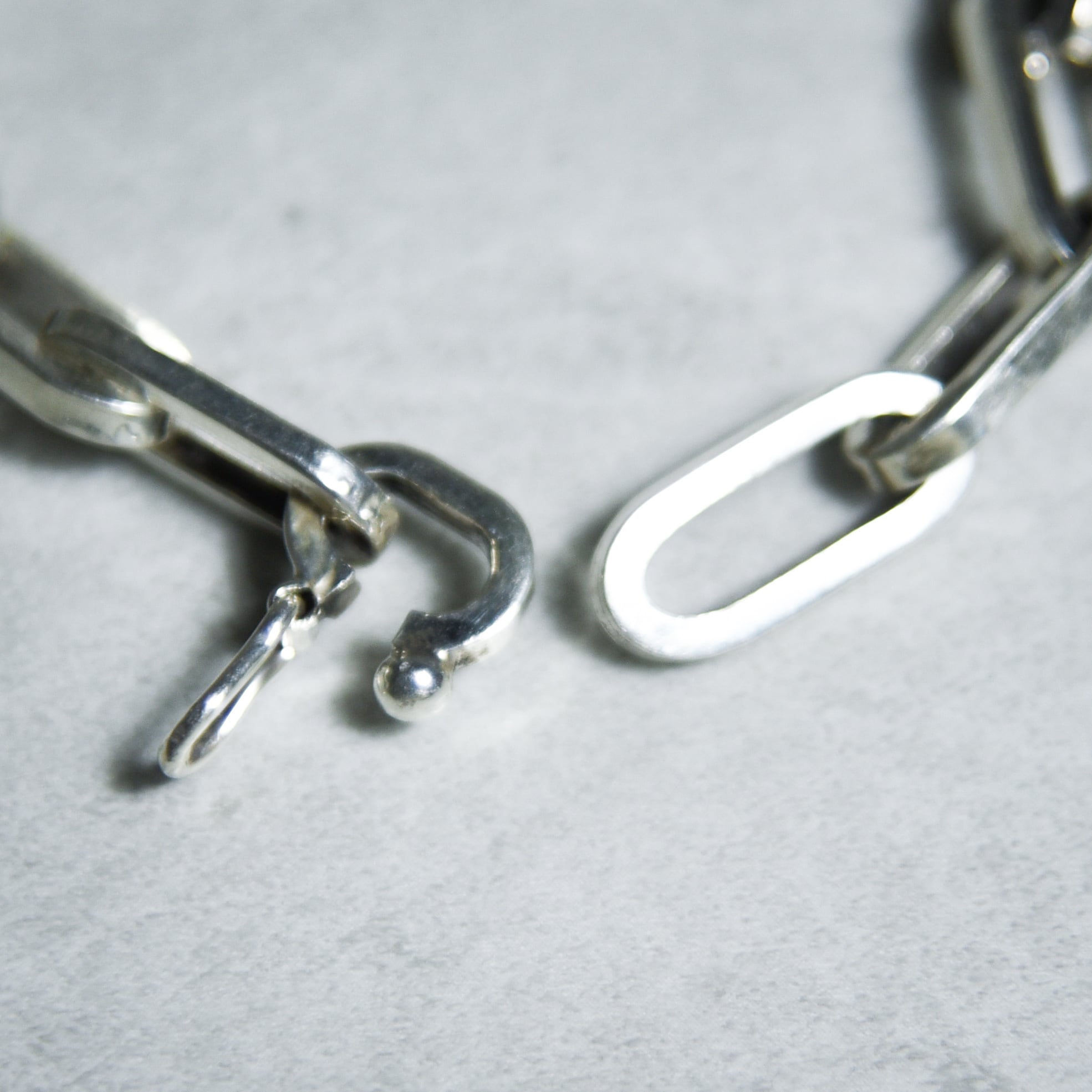 Mexican Jewelry Vintage Silver Oval Chain Bracelet メキシカン