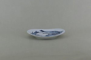 変魚シリーズ　小皿　（青）