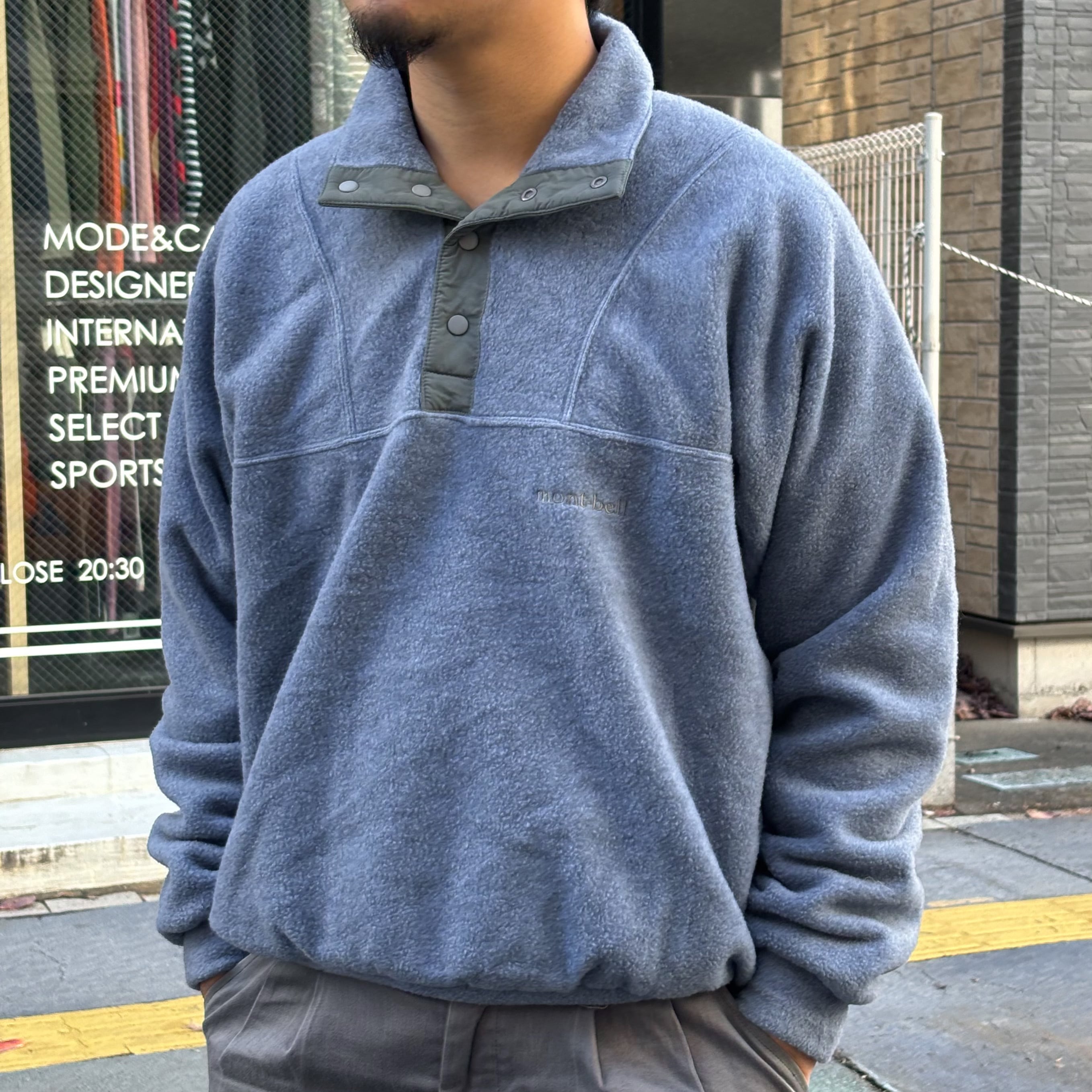 90's mont-bell Fleece Snap-T S / モンベル オールドモンベル 90's mont-bell Fleece Snap-T S / モンベル オールドモンベル