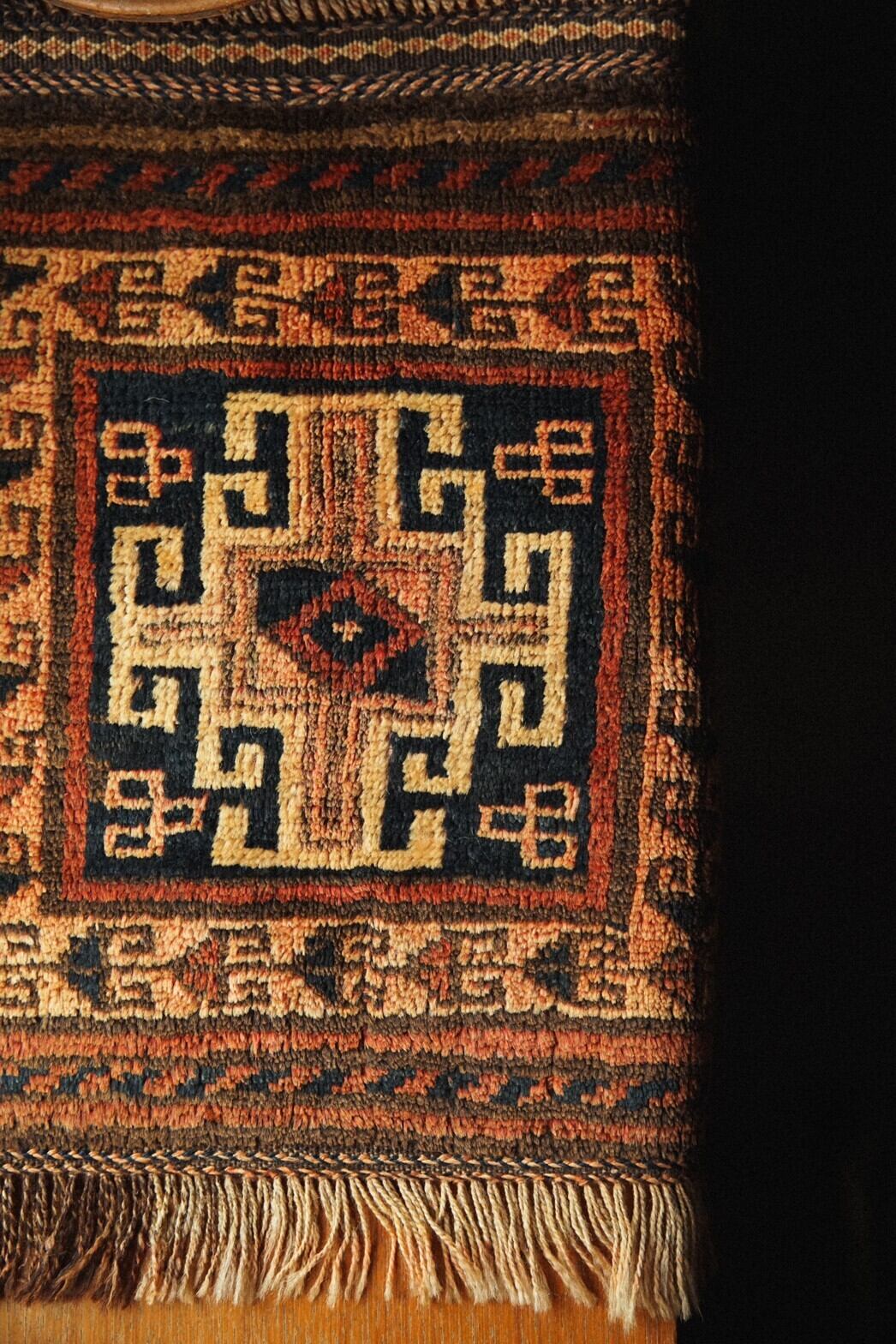 466-Vintage Baluch rug