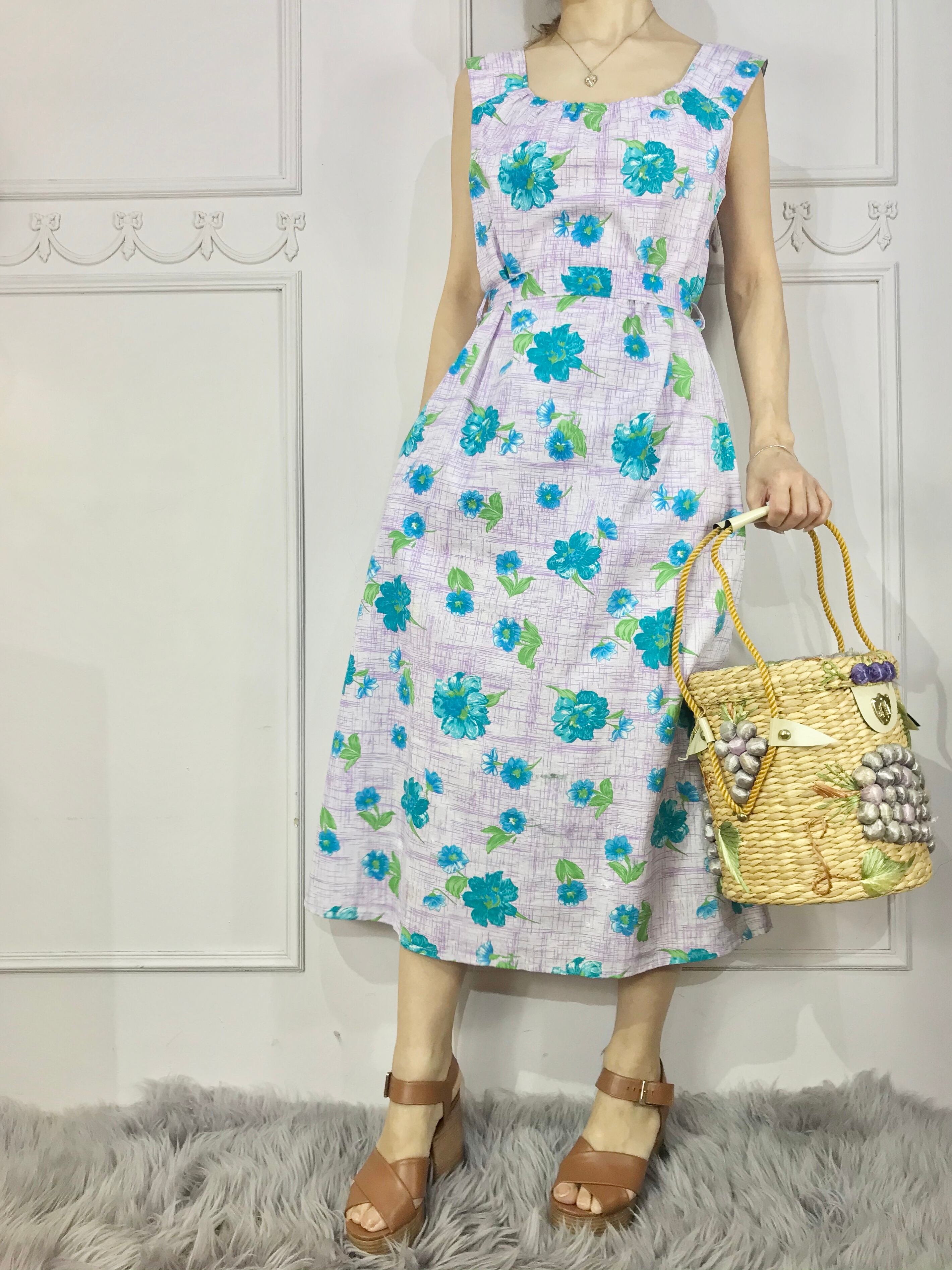 フラワーペイントドレス lot2081