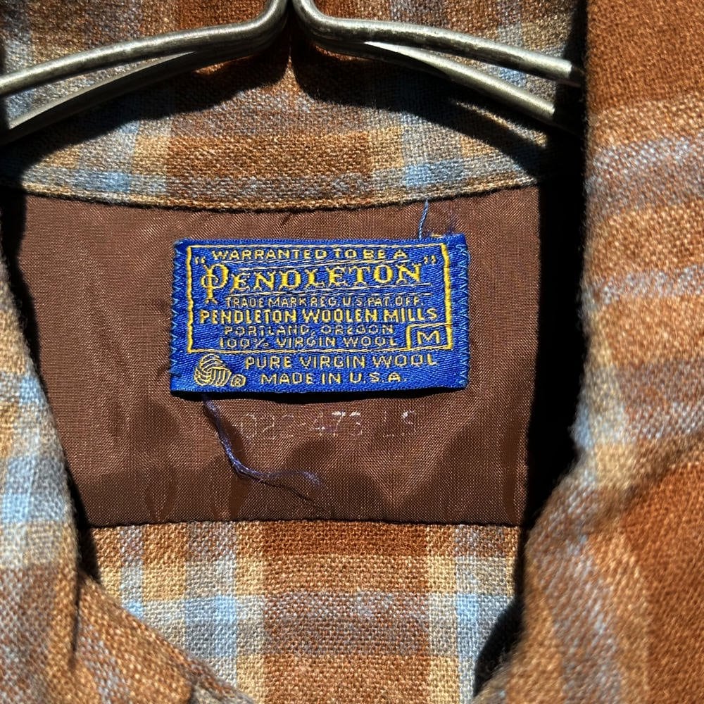 PENDLETON Vintage open collar wool shirt [1970s-] Vintage Wool