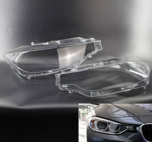 ☆BMW 3シリーズ F30 11-15 ヘッドライトレンズ ペア 新品☆1138